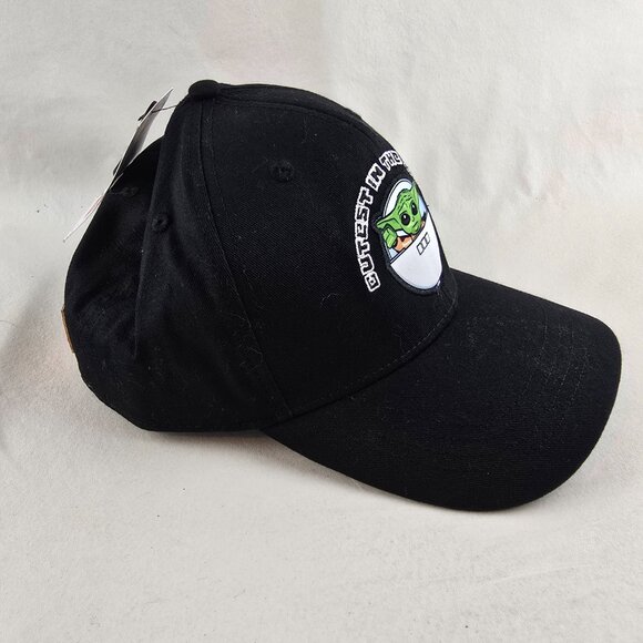 Lego Star Wars Youth Black Snapback Hat Grogu Baby Yoda Cutest In The Galaxy Bra - Picture 2 of 10